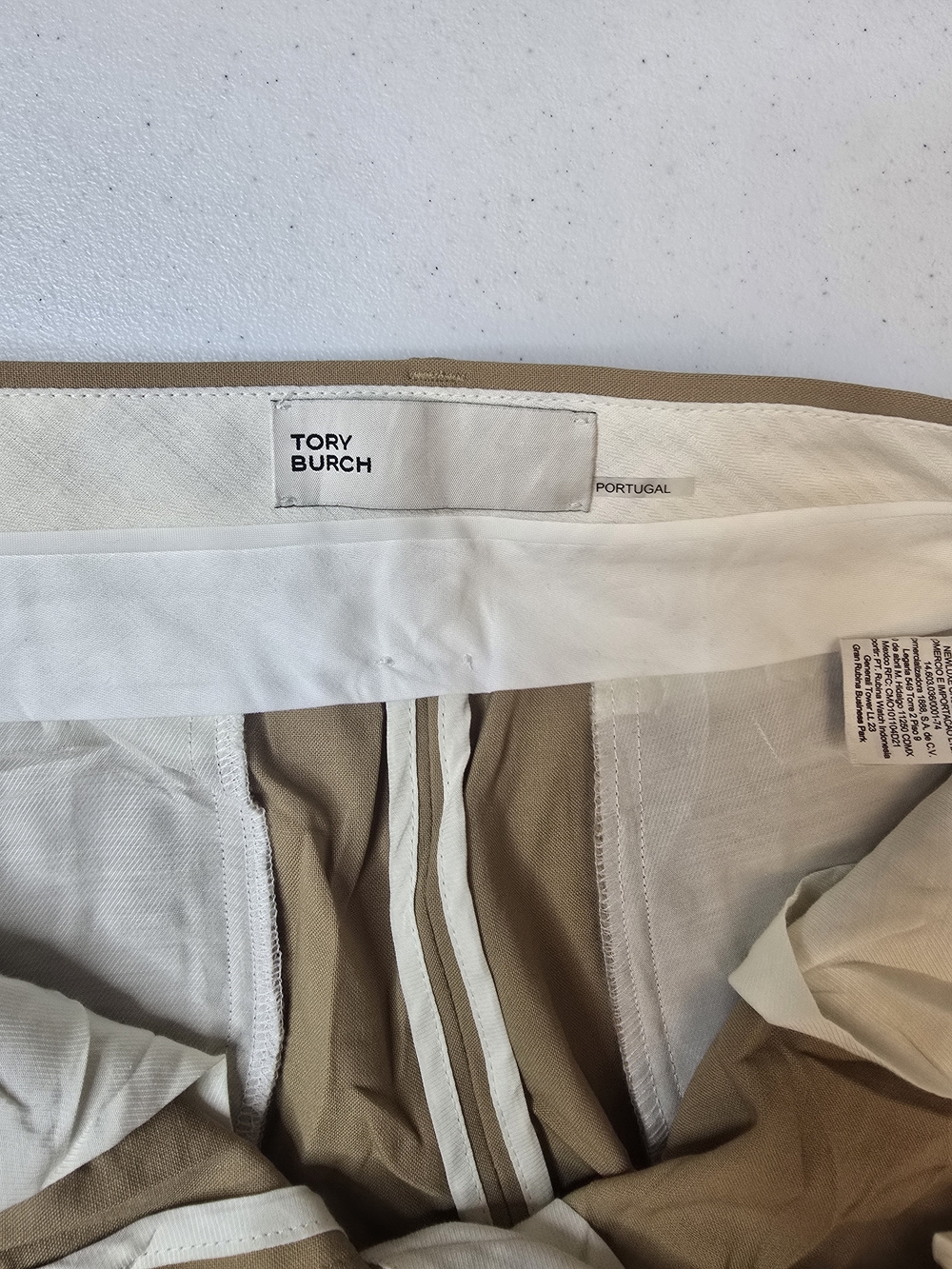 Tory Burch Beige Khaki Chinos